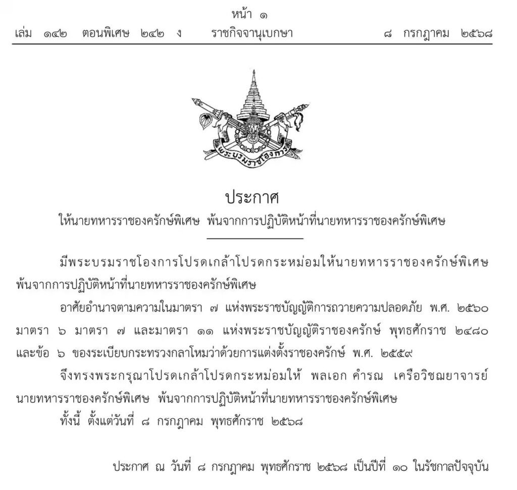 นายทหารราชองครักษ์พิเศษ
