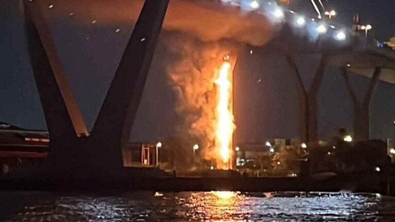 ไฟไหม้ตอม่อสะพานภูมิพล